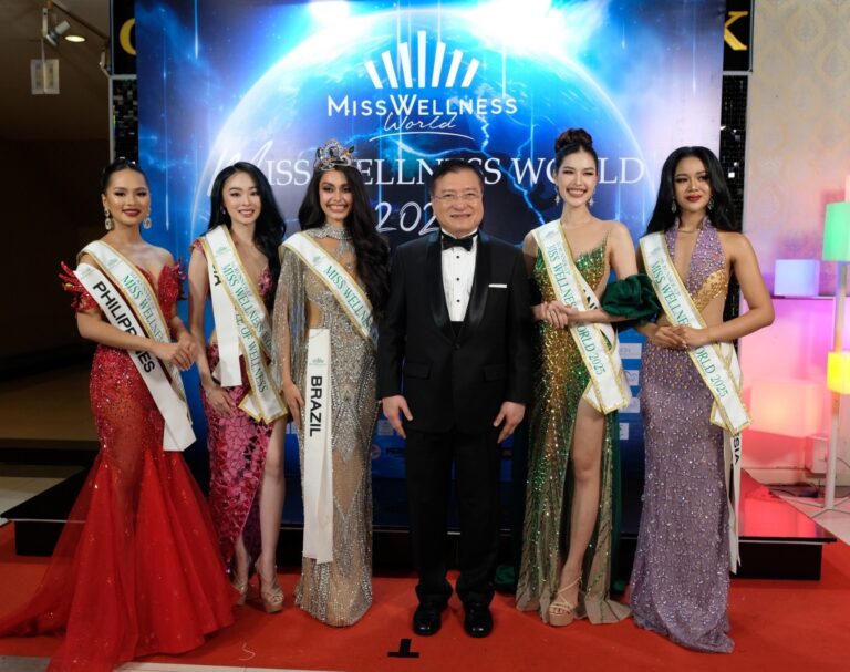 “ศ.ดร.เกรียงศักดิ์” เปิดเวทีการประกวด Miss Wellness World 2025  หวัง สร้างแบรนด์ไทยแลนด์กระหึ่มทั่วโลก   ชื่นชม “เจสซิก้า บรูเซลาส”สาวงามบราซิล คว้ามงฯ Miss Wellness World 2025 คนแรกของโลก “จอย กนกอร” คว้ารองอันดับ 2