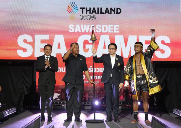 ดร.ก้องศักดชูมวยไทยเป็นสัญลักษณ์ขับเคลื่อนเศรษฐกิจ-ท่องเที่ยว-วัฒนธรรมสร้างบรรยากาศสามัคคีผ่านกิจกรรม “สวัสดีซีเกมส์เชียร์มวยไทยในบ้านเรา”