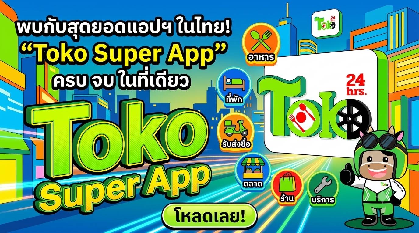 สะเทือนวงการคมนาคมไทย! “Toko Super App” ผงาดเปิดตัว “ระบบมิเตอร์ดาวเทียม” พ่วงฟีเจอร์ “เลือกคนขับเองได้ 100%” เจ้าแรกในประเทศ นำร่อง ‘ปากช่อง-เขาใหญ่’ ลั่นพร้อมจับมือภาครัฐยกระดับทั่วไทย